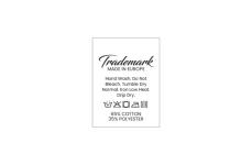 Laundry care textile labels Model TC-M190