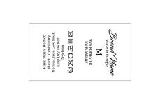 Laundry care textile labels Model TC-M336