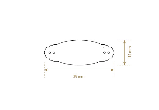 Imitation leather label Model EP-M102