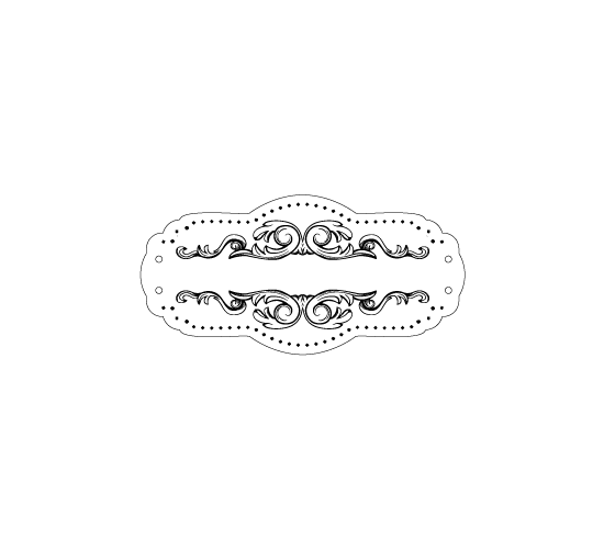 Artificial leather label Model EP-M105