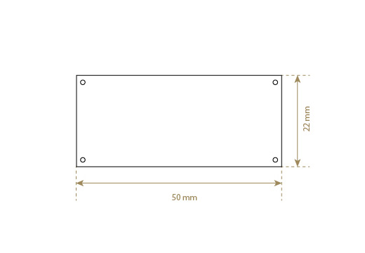 Faux leather label Model EP-M110