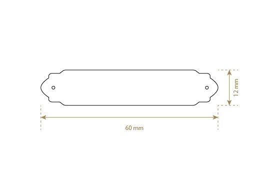Faux leather label Model EP-M116