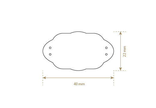 Genuine leather label Model EP-M13