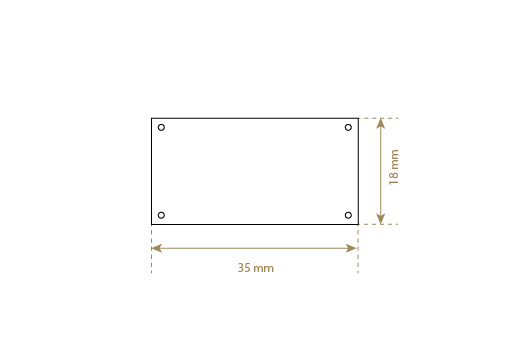 Faux leather label Model EP-M144