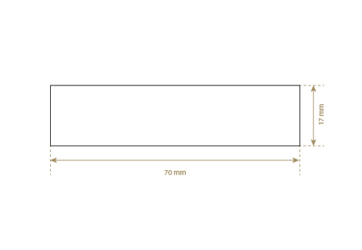 Artificial leather label Model EP-M157