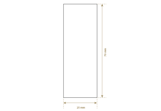 Faux leather label Model EP-M160
