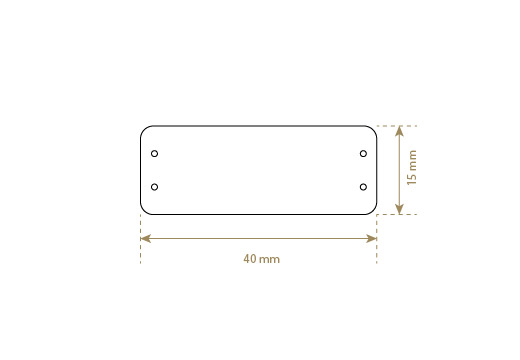 Genuine leather label Model EP-M4