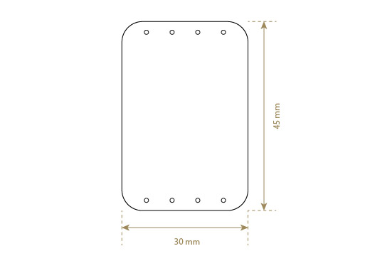 Genuine leather label Model EP-M6