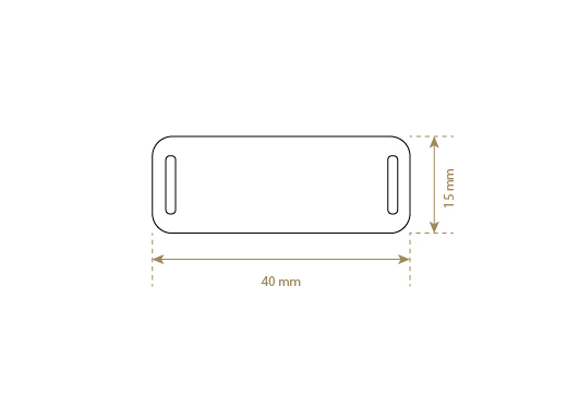 Genuine leather label Model EP-M69