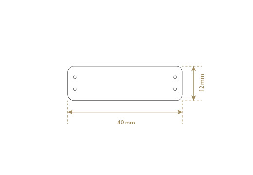 Genuine leather label Model EP-M8