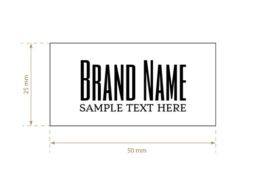 Printed textile label Premium Style Model TL-M15