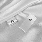 Size label for clothes Model TC-M162