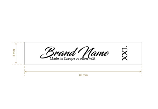 Printed fabric label Smart Style Model TL-M21