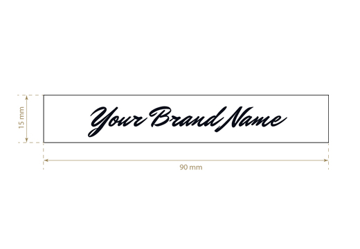 Printed textile label Long Style Model TL-M6