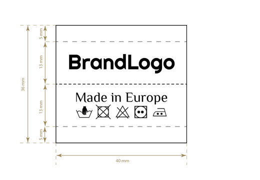 Woven label Friendly Style Model WL-M45